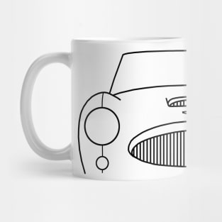 Austin-Healey 3000 classic car outline graphic (black) Mug